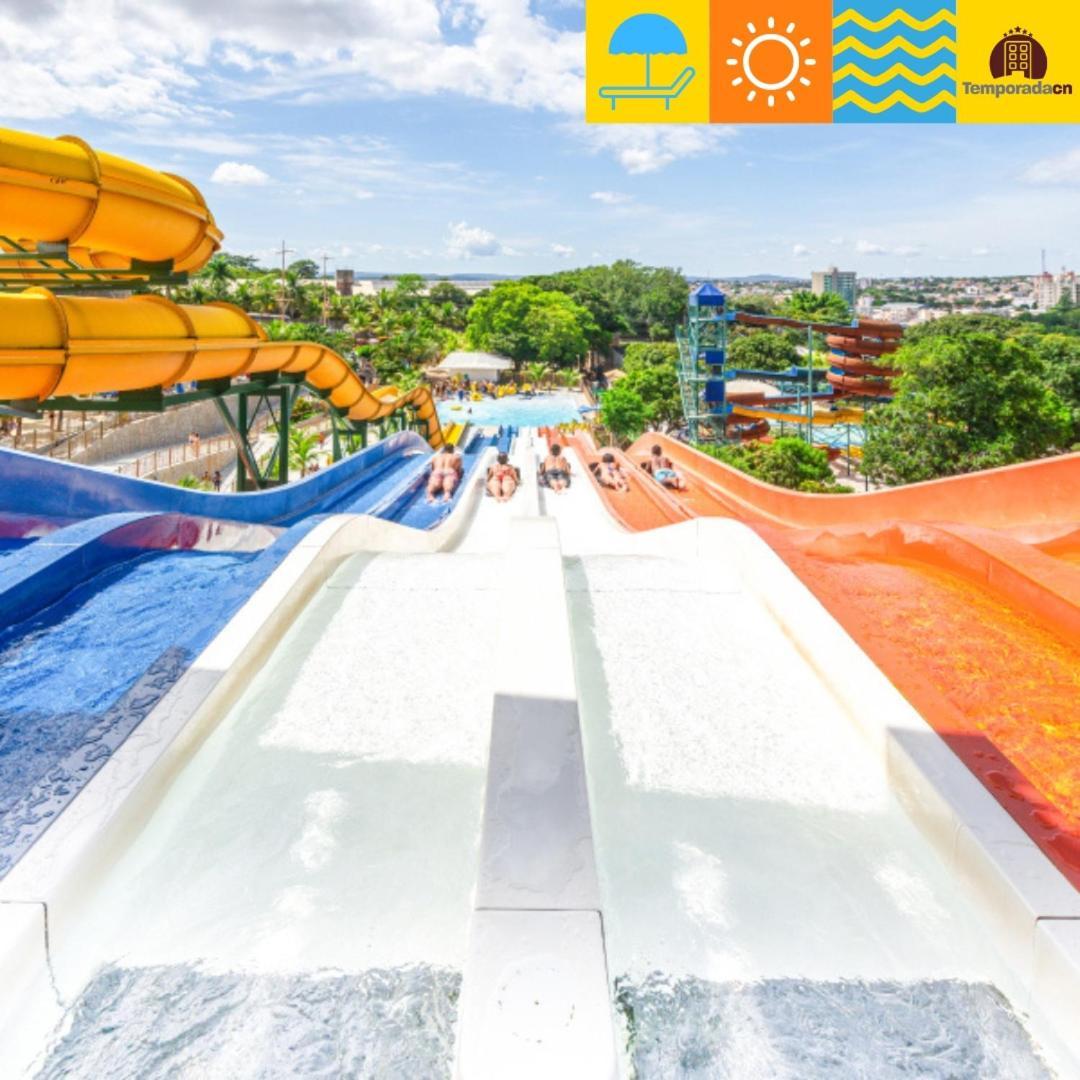 Апарт готель Piazza Com Acesso Ao Acqua Park Калдас-Новас Екстер'єр фото