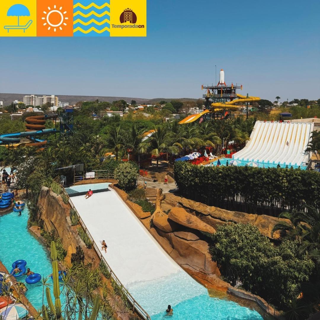 Апарт готель Piazza Com Acesso Ao Acqua Park Калдас-Новас Екстер'єр фото