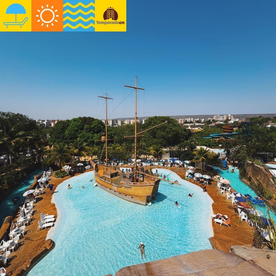 Апарт готель Piazza Com Acesso Ao Acqua Park Калдас-Новас Екстер'єр фото