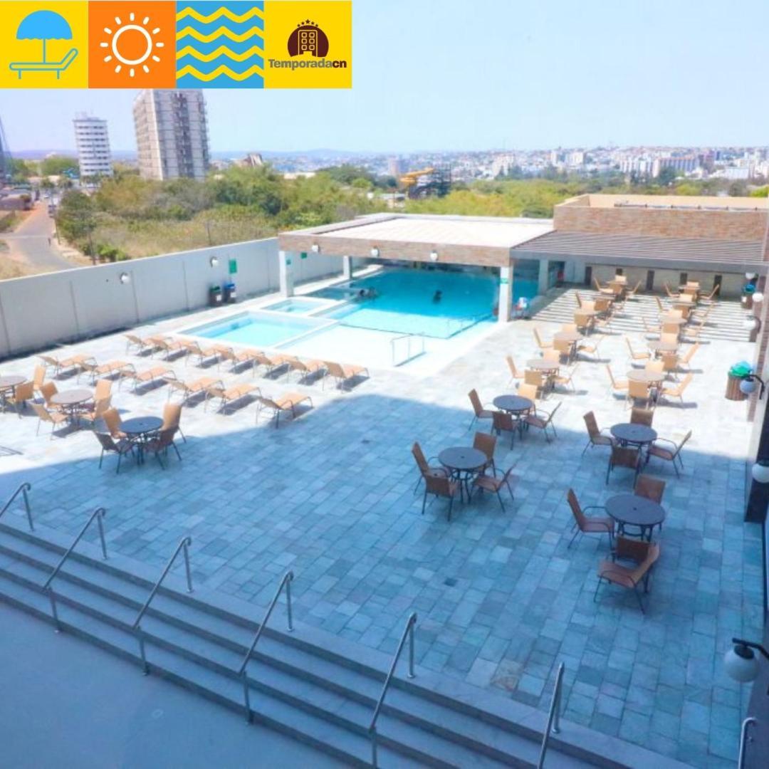 Апарт готель Piazza Com Acesso Ao Acqua Park Калдас-Новас Екстер'єр фото